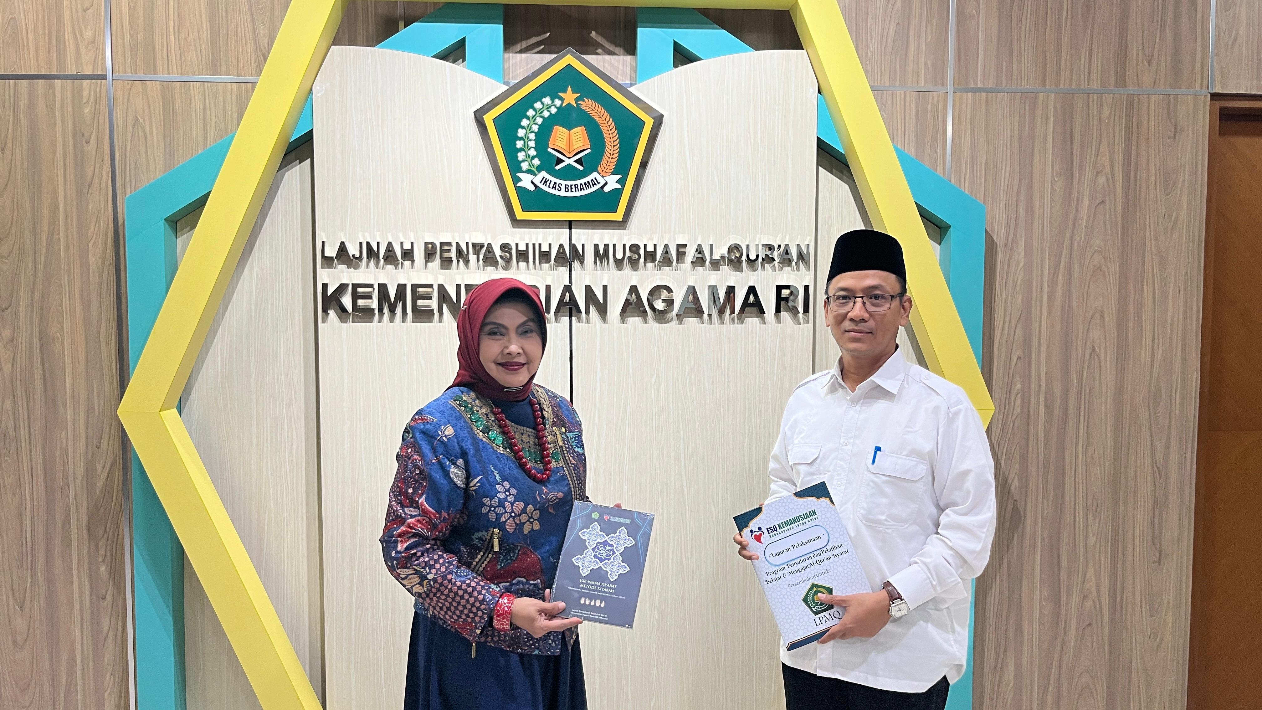 Kepala LPMQ Apresiasi Program Unggulan ESQ Kemanusiaan