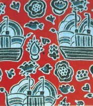 Batik dengan ragam hias “kapal sanggat” khas Jambi