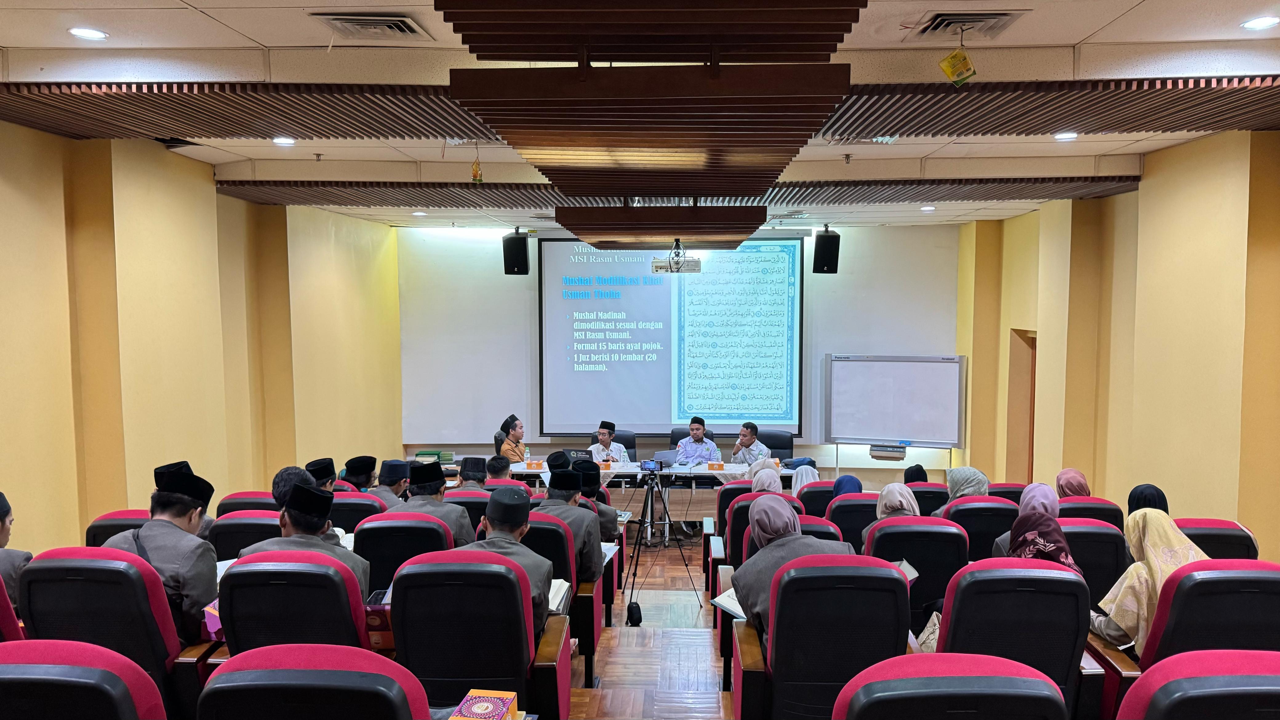 Mahasiswa Pascatahfiz PPBQ Ikuti Workshop Pentashihan di LPMQ